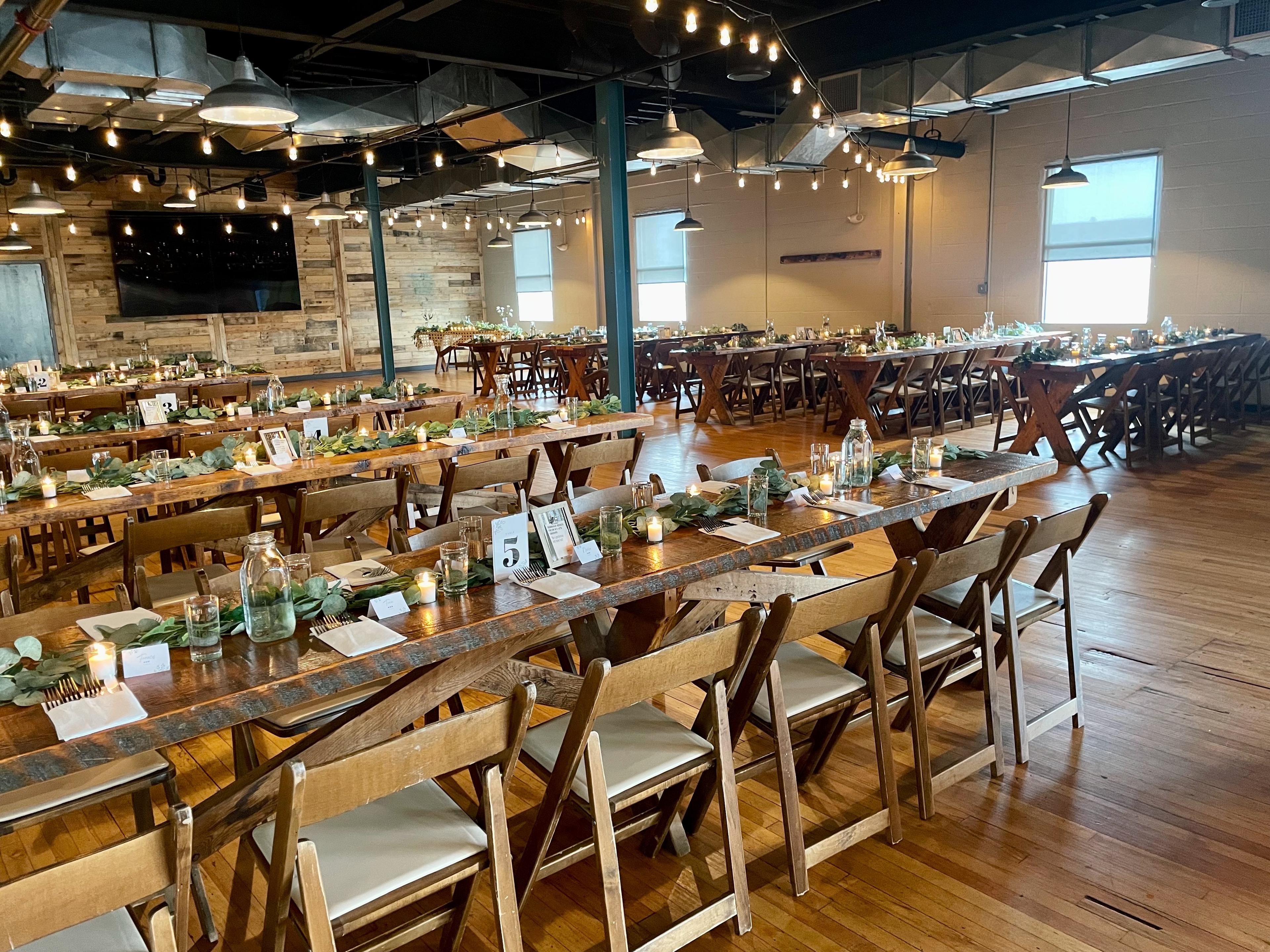 Beer Hall interior at Beach Haus Brewery in Belmar, NJ
