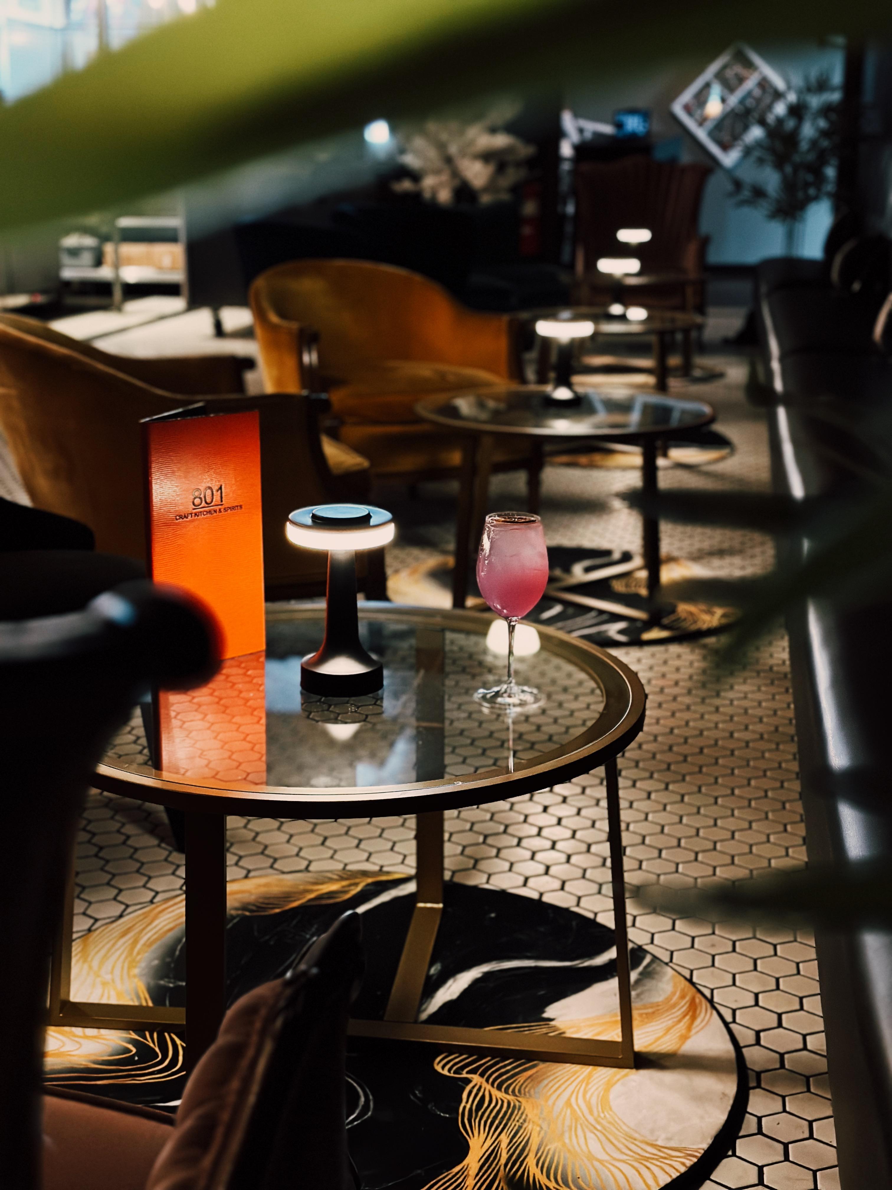 Cocktail reception lounge at 801 Craft Kitchen, Jersey Shore