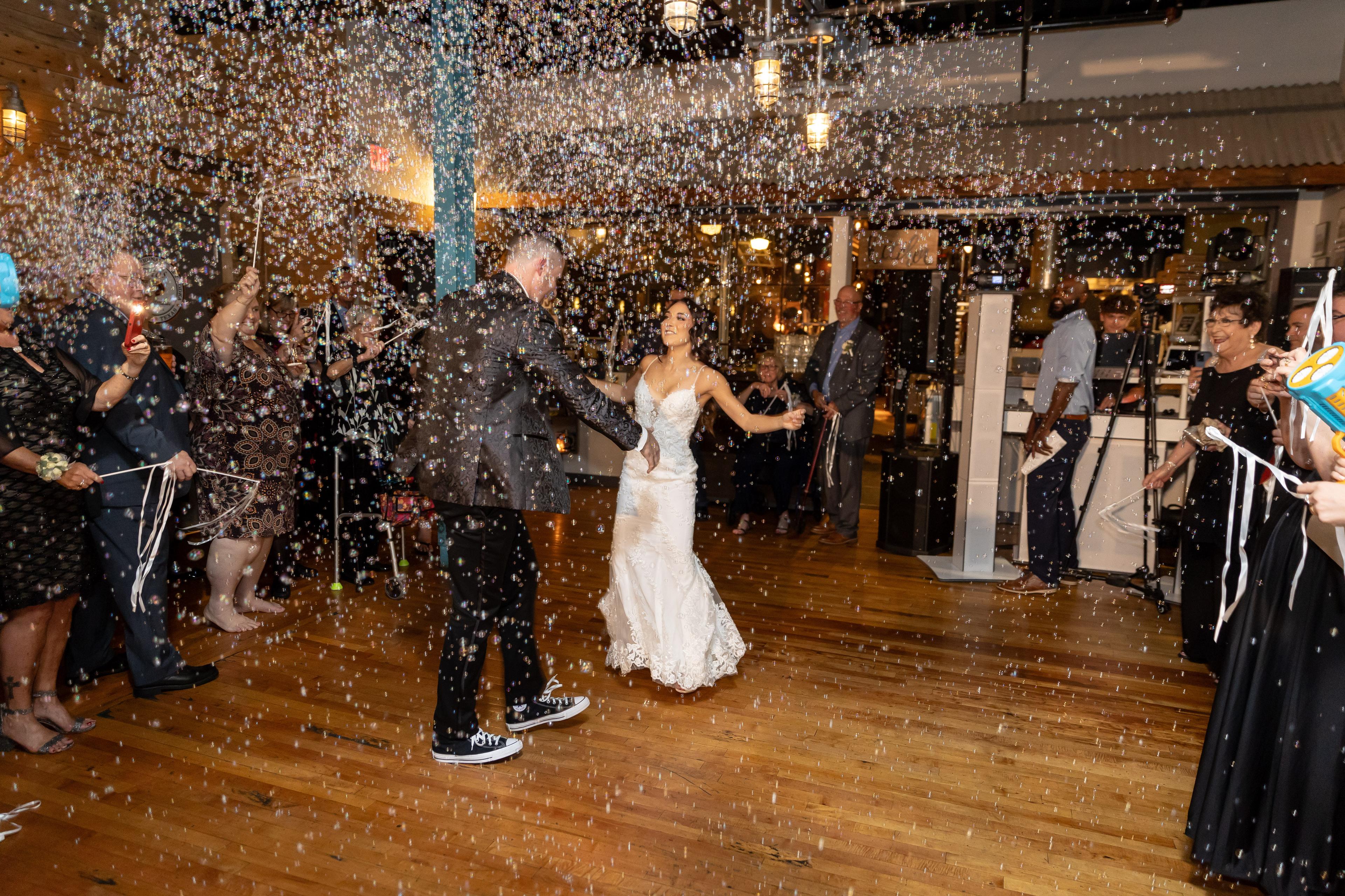 Beachside brewery wedding reception at Beach Haus